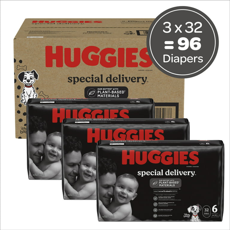  Huggies Special Delivery Hypoallergenic Baby Diapers Size 1 (up  to 14 lbs), 32 Ct, Fragrance Free, Safe for Sensitive Skin : Baby