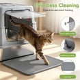 thumbnail image 4 of Enclosed Stainless Steel Litter Box, XL Covered MetalPan Includes Mat Scoop, 4 of 7