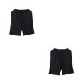 thumbnail image 3 of Qarigey Pantalones cortos de verano para hombre, pantalones cortos informales para dormitorio, pantalones de dormir elásticos ajustables SG 2piezas, 3 of 6