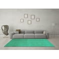 thumbnail image 3 of Ahgly Company Indoor Rectangle Abstract Turquoise Blue Modern Area Rugs, 4' x 6', 3 of 4
