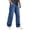 Dark Blue, variant on Men's Baggy Wide Leg Striped Skater Y2k Oversized Streetwear Denim Pants