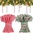 thumbnail image 3 of 10/20pcs Christmas Decorations Acrylic Red Green Candy Canes Xmas Tree Hanging Ornaments for Holiday Xmas Party Festive Decor, 3 of 5