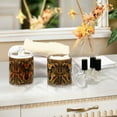 thumbnail image 4 of Yayeee 2 Pack Qtip Holder Bathroom Cotton Swab Canister with Lid Clear Dispenser Set, Retro Abstract Eagle, 4 of 6
