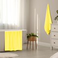 thumbnail image 5 of GLAMBURG 100% Premium Cotton 2 Pack Oversized Bath Towel Set 28x55 inches, Large Bath Towels, Ultra Absorbant Compact Quickdry & Lightweight Towel, Ideal for Gym Travel Camp Pool - Lime Yellow, 5 of 6