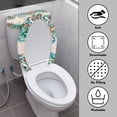 thumbnail image 3 of ZIATUBLE Boho Mandala Toilet Seat and Tank Lid Cover Set Flower Dragonfly Set of 2 Toilet Tank Lid Covers Wear Resistant Toilet Seat Lid Cover Fits Most Toilet Tanks and Lids, 3 of 7