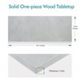 thumbnail image 2 of Kaboon 59.1x23.62 inch Universal Table Top, 1 inch Thick, White Rock, 2 of 6