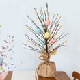 thumbnail image 4 of Easter Egg Pearl Tree Tabletop Ornament, Artificial Flower And Berry Decor, Lightweight Centerpiece For Holiday Tables Mantels Windowsills, Festive Spring Gift, Easy Display Home Party Accent, 4 of 9