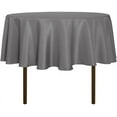 thumbnail image 1 of LAICAIW Round Tablecloth-48 Inch-Water Resistant Spill Proof Washable Polyester Table Cloth Decorative Fabric Table Cover for Dining Table, Buffet Parties and Camping, Light Grey, 1 of 7
