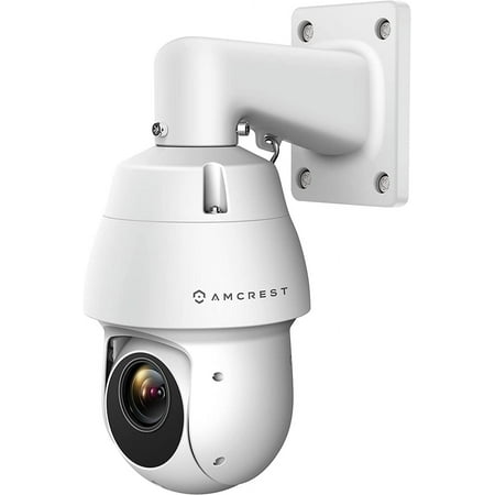 UPC: 0850024042001 | Amcrest 4MP AI PTZ POE IP Camera Pan Tilt Zoom (Optical 25x Motorized Zoom) Speed Dome  Human/Vehicle Detection  F1.6  1/2.8  Sensor  4MP@25fps  328ft Night Vision  IP4M-1063EW-AI