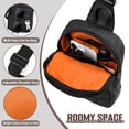 thumbnail image 4 of Bandolera DEYACE Small para hombre, impermeable, nailon, color negro, 4 of 7