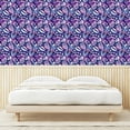 thumbnail image 3 of Ambesonne Floral Peel & Stick Wallpaper for Home, Tropical Forest Leafy Art, 13"x72", Quartz Indigo and Soft Blue, 3 of 5