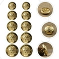 thumbnail image 3 of MasteelfCA 50Pcs DIY Sewing Buttons Vintage Brass Buttons Clothing Replacement Buttons, 3 of 7