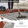 thumbnail image 5 of Brown Striped Outdoor Rug for Patio/Deck/Porch, Non-Slip Large Area Rug 5 x 7 Ft, Farmhouse Stripes Modern Abstract Art Indoor Outdoor Rugs Washable Area Rugs, Reversible Camping Rug Carpet Runner, 5 of 8