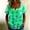 Green women plus size sunflower shirt a1, variant on Loose Fit Short Sleeve T Shirt for Women Plus Size, Sunflower Square Neck Blouse, Casual Button Down Top, Soft Stretch Tee for Party Vacation Daily Wear, Green S