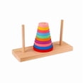 thumbnail image 2 of Sokhug Wooden Hanno Tower Puzzle, Color Sorting Stacking Toy, Attention Enhancement Game for Family, 2 of 8