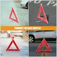 thumbnail image 3 of RENACLIPY 2pcs Car Triangle Warning Light Reflective Warning Triangle Plastic Emergency Signaling For Vehicles, 3 of 8