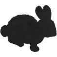 thumbnail image 1 of Easter Bunny Rug Spring Rabbit Floor Mats Bath Rugs for Bedroom Living Room Home Area Rugs Under 100 (Black, A), 1 of 4