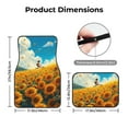 thumbnail image 5 of Naloa Clear Sky Sunflower Car Foot Mat Set of 4 Pieces - Universal Floor Liner Neoprene Full Set Floor Mats for Cars Trucks SUV, 5 of 7
