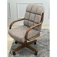 thumbnail image 1 of Gray Caster Chair Tilt Rolling and Swivel Casual Dining Chair, Single chair, 1 of 5