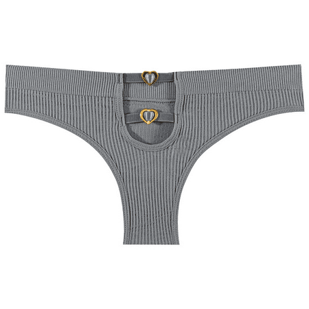 Meiodtion Underwear for Women Plus Size Thong Seamless Tummy Control Panties Sport Briefs Elastic Waist Comfort Panty Grey One Size