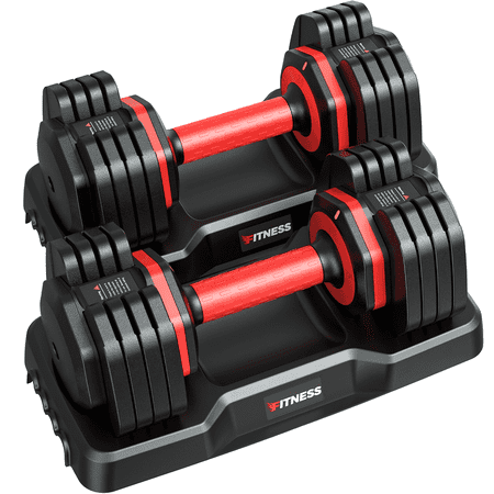 GIKPAL 50lb (25lbx2) 5 in 1 Adjustable Dumbbells 25LB (Set of 2) 9.99