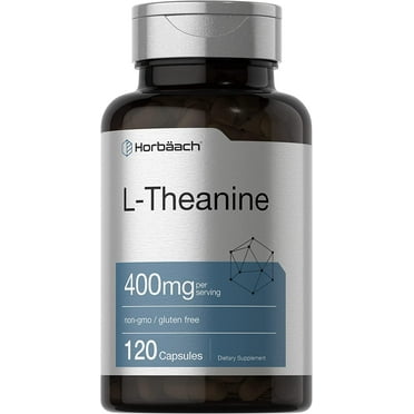 L Theanine 400mg | 120 Capsules for Men and Women | Non-GMO & Gluten Free | by Horbaach