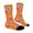 Orange, variant on Cute Ice Cream Crew Socks for Kids Boys Girls, Funny Patterned Novelty Baseball Sock Non Slip Grip Children Casual Daily Wear A01 Blue, 7-13 Years