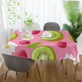 thumbnail image 3 of Yayeee Tablecloths 54" x 54" Rectangle Wrinkle Resistant Party Table Cover, Floral Raspberries, 3 of 8