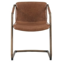 New Pacific Direct Indy 19.5" Side Chair in Antique Cigar Brown (Set of 2)
