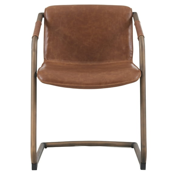 New Pacific Direct Indy 19.5" Side Chair in Antique Cigar Brown (Set of 2)