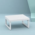 thumbnail image 4 of Luxury Commercial Living 25.5" White Patio Square Coffee Table, 4 of 9