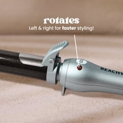 Beachwaver Pro Series Ceramic Rotating Curling Iron, Silver, 1.25 inch