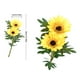 thumbnail image 3 of Ramo de flores artificiales de imitación de girasol para decoración de bodas, 3 of 10