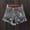Gray, variant on Women's Button Down High Rise Frayed Raw Hem Stretchy Denim Shorts