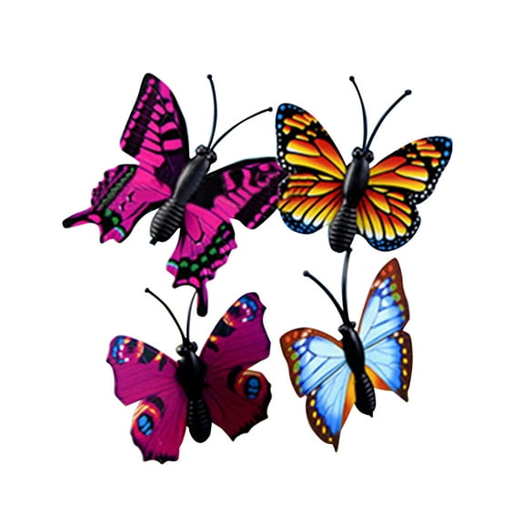 SPRING PARK 4Pcs Removable MIXED Butterfly Refrigerator FRIDGE MAGNET Wingspan