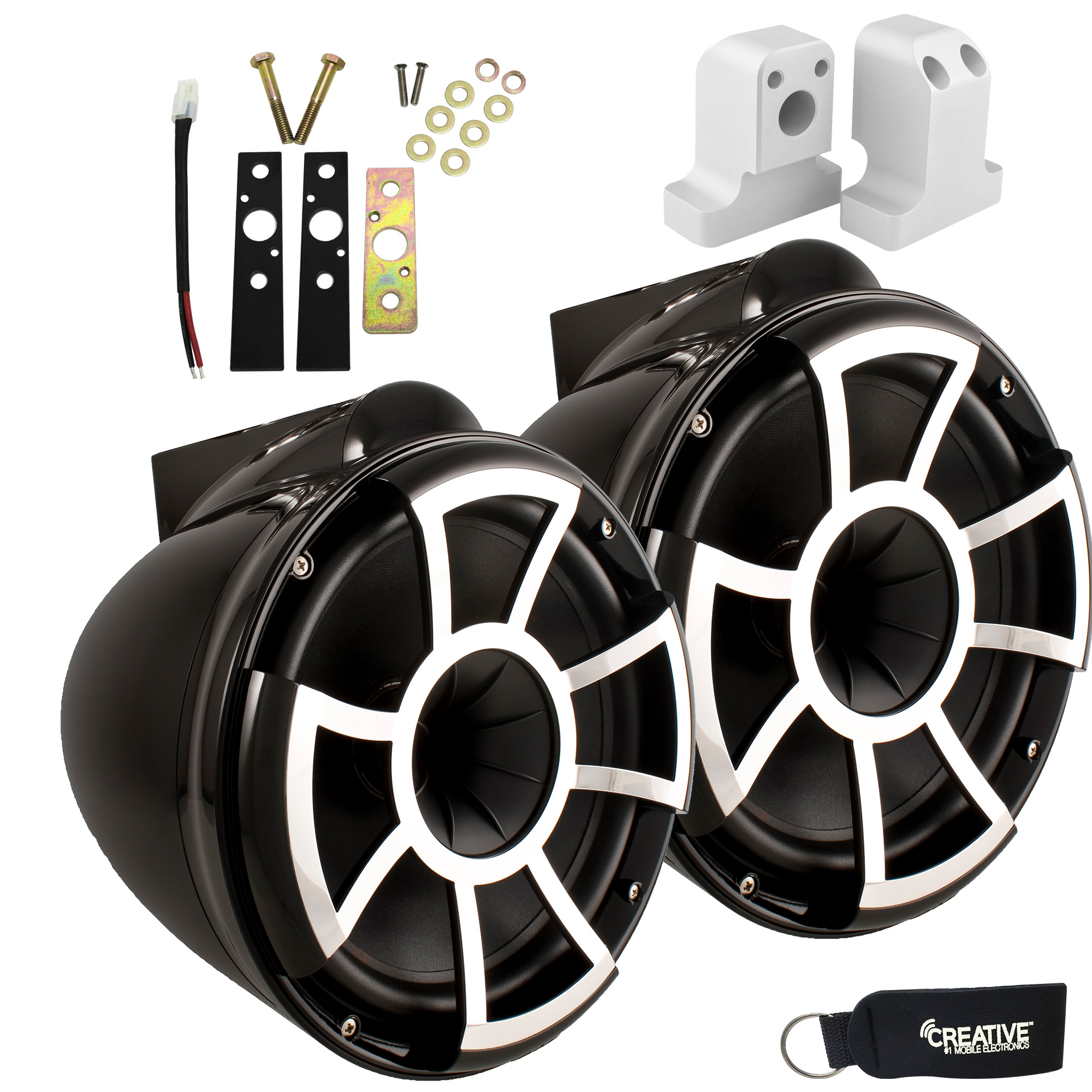 Wet Sounds for Supra FxONE REV 10 X Mount Tower Speakers Black