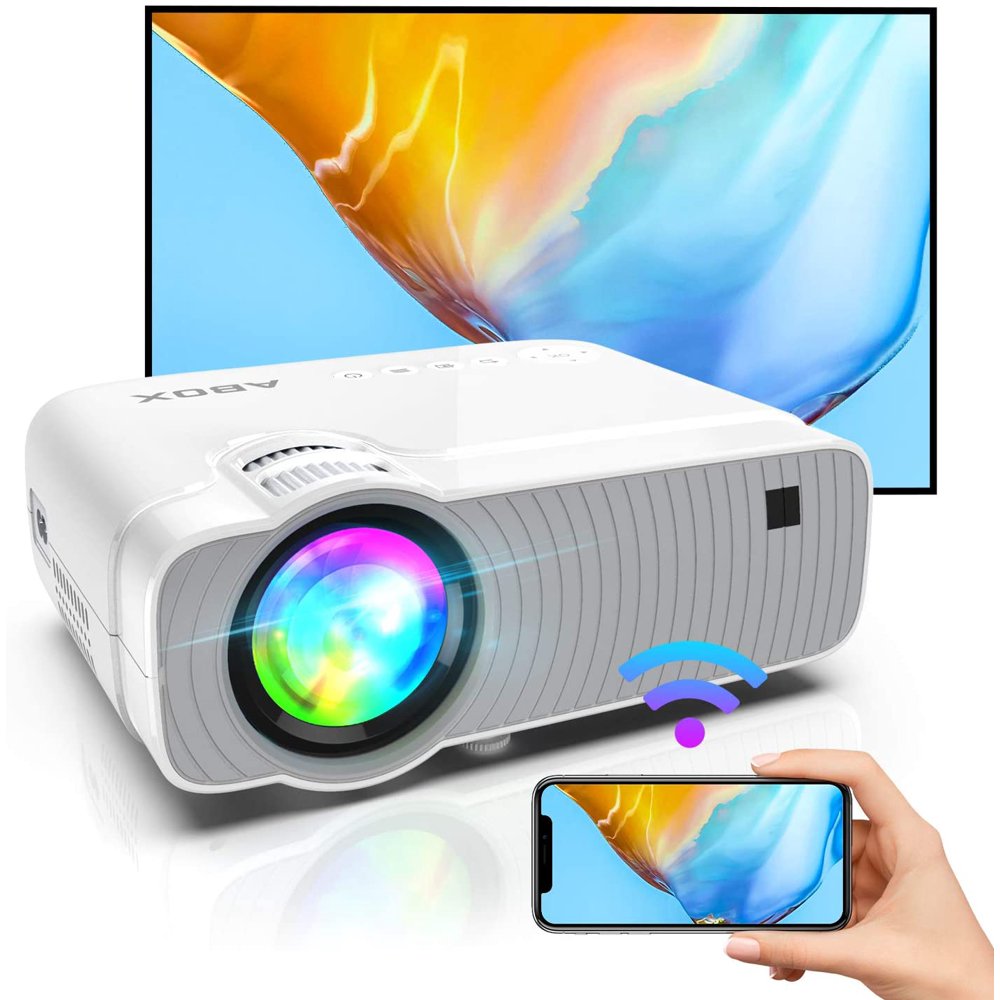 【2020 Lastest Version】Outdoor Movies Projector, Bomaker WiFi Mini Ultra