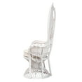 thumbnail image 4 of bali & pari Ediva Rattan BOHO Peacock Chair, White, 4 of 10