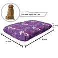 thumbnail image 2 of Garden Art Pet Bed, Wedding Themed Exotic Tropical Flowers and Leaves Summer, Chew Resistant Pad for Dogs and Cats Cushion with Removable Cover, 24" x 39", Violet Magenta, by Ambesonne, 2 of 4