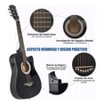 thumbnail image 3 of Guitarra Acústica Eléctrica 38 Pulgadas Kit Completo con Estuche, Sintonizador, Capo y Todos los Accesorios, Madera Premium para Principiantes, Estudio y Actuaciones en Vivo, 3 of 8
