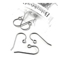 thumbnail image 2 of 20 Silver Nickel Free Hypoallergenic Raw Titanium French Hook Earring Findings, 2 of 2