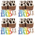 thumbnail image 1 of 160 Piezas de las Mejores Artesanías de Madera Sin Terminar de DAD, Etiquetas de Regalo con Cuerda para Regalos del Día del Padre, Decoraciones de Fiesta de Cumpleaños de Papá, 1 of 5
