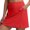 Red, variant on Women's Tennis Skirts with Pockets Elastic Waist Skorts for Running Yoga Gym Sports Casual Loose Fit Mesh Shorts Built In, Red XXL
