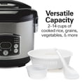 thumbnail image 3 of Digital Programmable Rice Cooker & Food Steamer, 14 Cups Cooked (7 Uncooked) With Steam & Rinse Basket, Stainless Steel, 3 of 4
