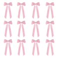 thumbnail image 1 of 12xRed Velvet Bows For Christmas Tree Decorations Wreath O2M9 Bows W9S2 S0E2, 1 of 7