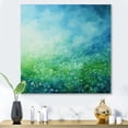thumbnail image 2 of Designart "Misty pasture III" Abstract Landscape Metal Art Living Room, 2 of 5