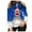 Blue, variant on Active Tops Women Casual Work Tops Walking T Shirts Women Long Sleeve Tees Apparel T Womens Turtle Neck Long Sleeve Tops Workout Tee Shirts Women G Sleeve Shirts for Women Long Blue XL