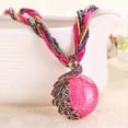 thumbnail image 4 of Collar con Colgante de ópalo sintético y diamantes de imitación yuxing Bohemio para mujer regalo verde 52047, 4 of 5