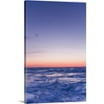 thumbnail image 1 of Great BIG Canvas | "Ice Floe And Moon At Twilight, Bonaventure, Quebec, Canada" Canvas Wall Art - 32x48, 1 of 2