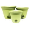 Mainstays Self-Watering Planter - Set of 3, Green